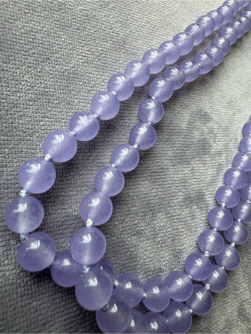 NWOT Tuckernuck Lavender Jade Necklace - Picture 7 of 9